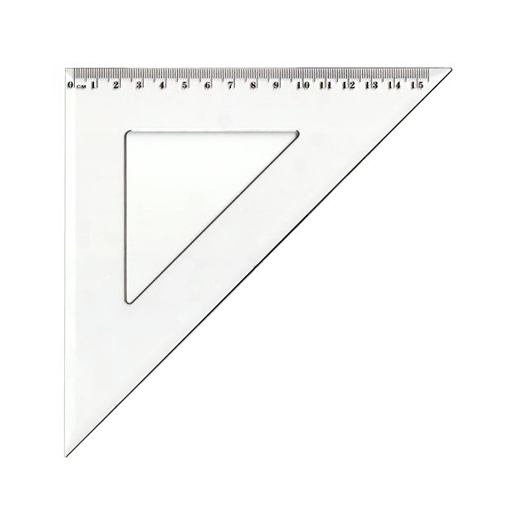 Antilop Vonalzó háromszög 45° 15,5cm, műanyag