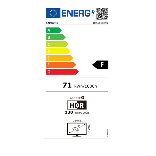 Samsung 55" QE55Q60CAUXXH 4K UHD Smart QLED TV