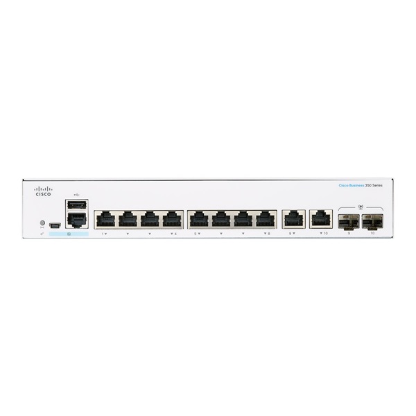 Cisco CBS350-8T-E-2G-EU 8 Port Gigabit + 2 SFP Switch