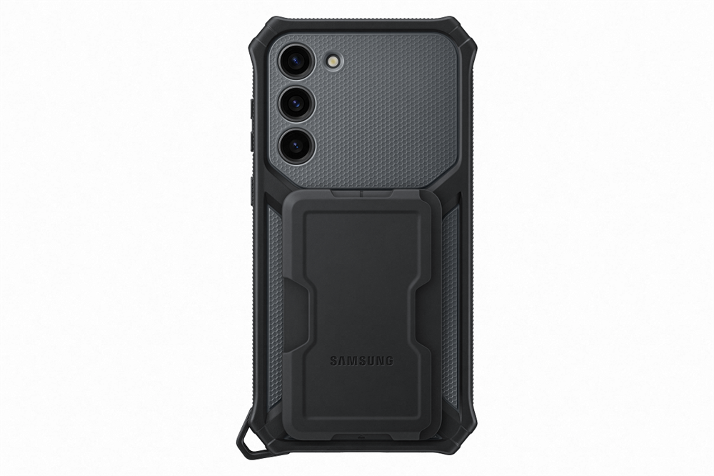 Samsung Galaxy S23+ strapabíró tok rögzítővel fekete