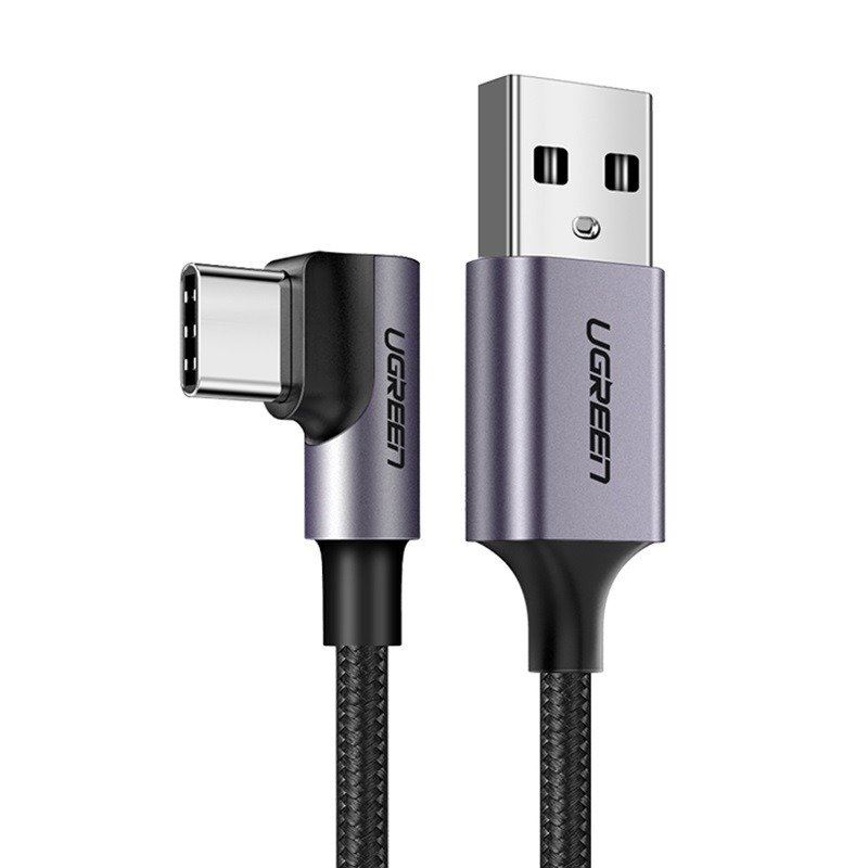 UGREEN US284 Angular USB-C kábel 3A 2m fekete (50942) UGREEN US284 Angular USB-C kábel 3A 2m fekete (50942)