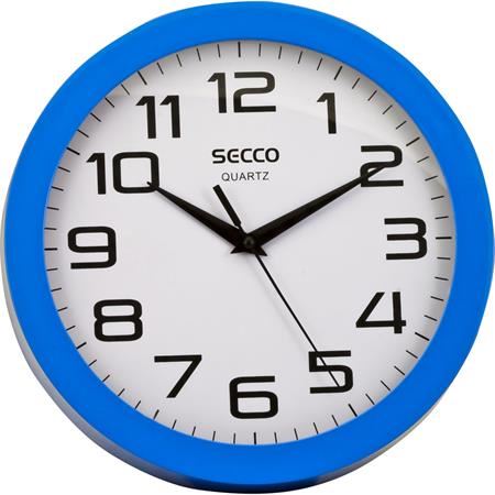 SECCO "Sweep second" falióra 25cm kék színű  (DFA032 / S TS6018-27)