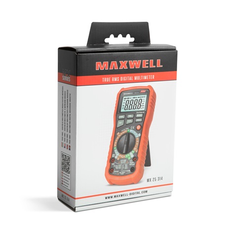 Maxwell digitális multiméter - Induktivitás méréssel, kompakt (25314)