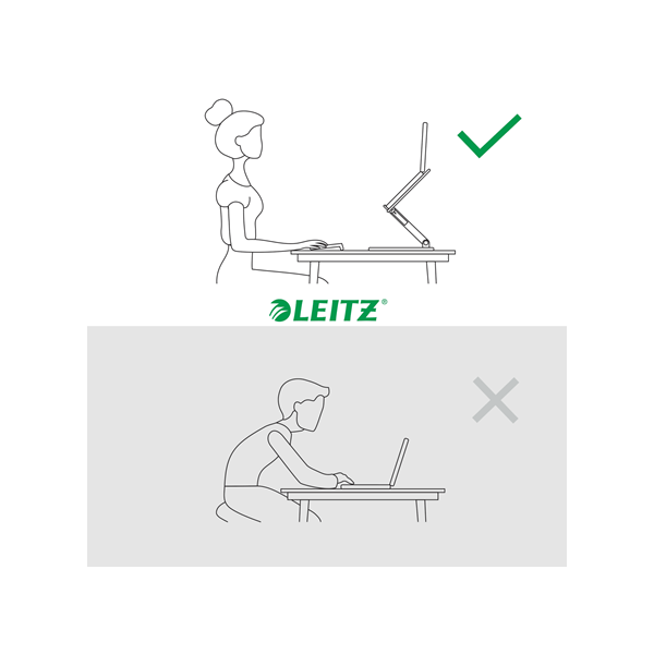 LEITZ 64240001 Laptop állvány, állítható  "Ergo" fehér