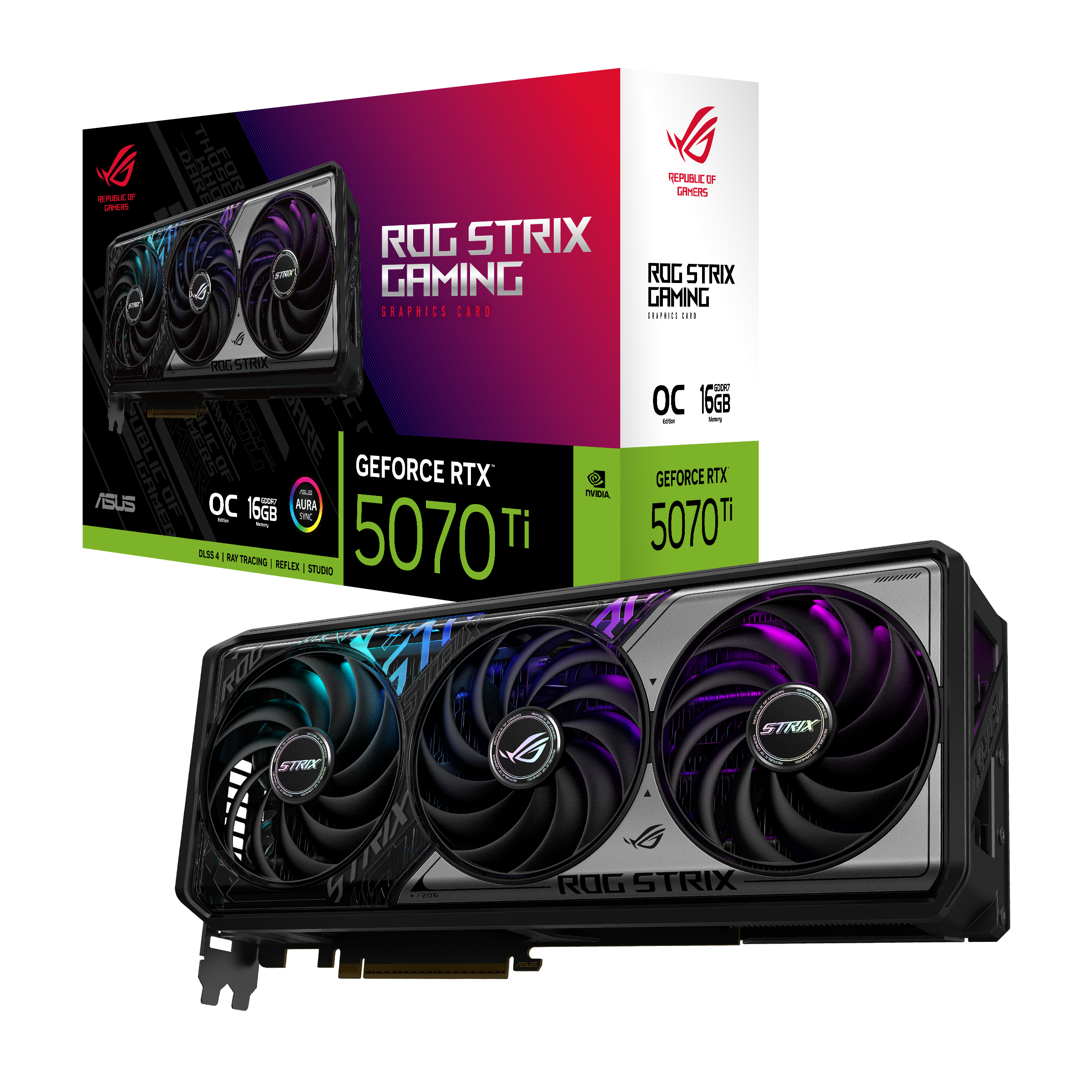 ASUS ROG Strix GeForce RTX 5070 Ti 16GB videókártya