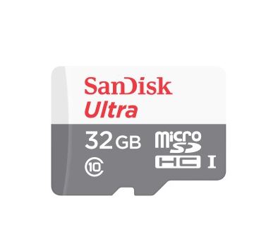 32GB microSDHC Sandisk Ultra CL10 (SDSQUNR-032G-GN3MN/186536)