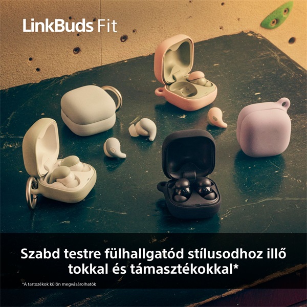 Sony WF-LS910N Linkbuds Fit zajszürős True Wireless Bluetooth rózsaszín fülhallgató