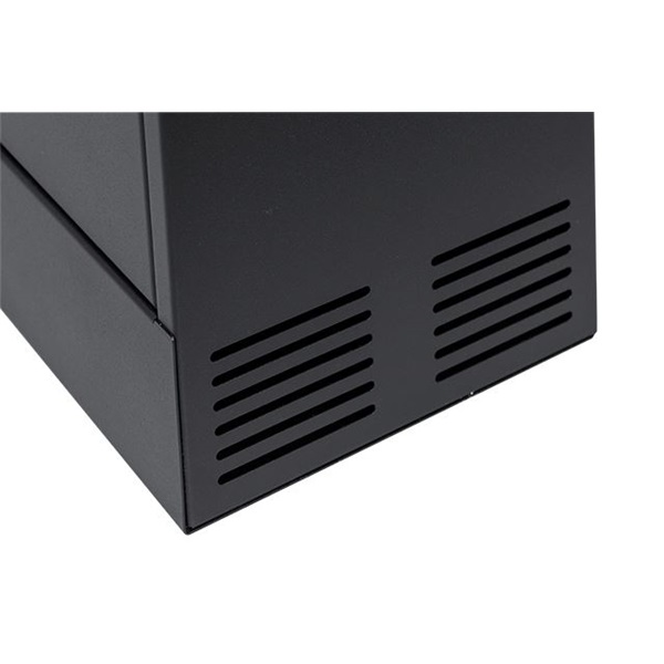 Stalflex 3U fali rack szekrény 19" 180mm fekete (CR19-3U-180-B)