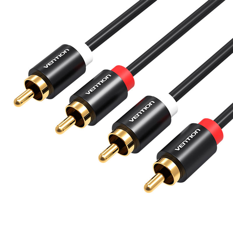 2RCA (Cinch) to 2RCA (Cinch) Cable Vention VAB-R06-B200 2m (black) 2RCA (Cinch) to 2RCA (Cinch) Cable Vention VAB-R06-B200 2m (black)
