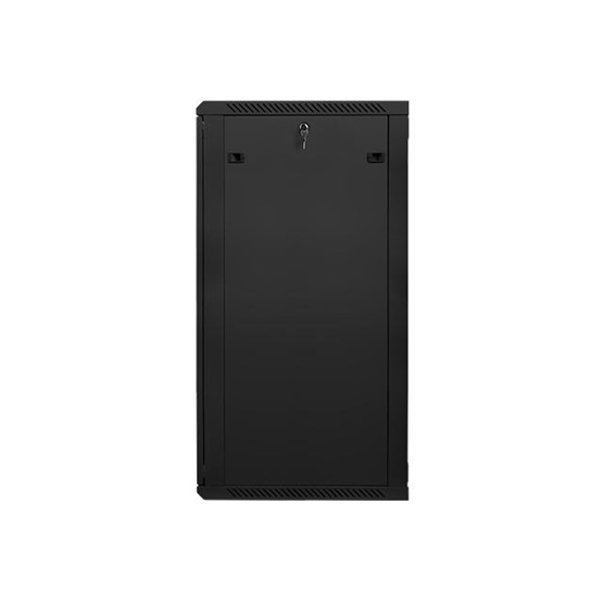 Lanberg 19" fali rack szekrény 27U/600X600 lapraszerelt, fekete V2