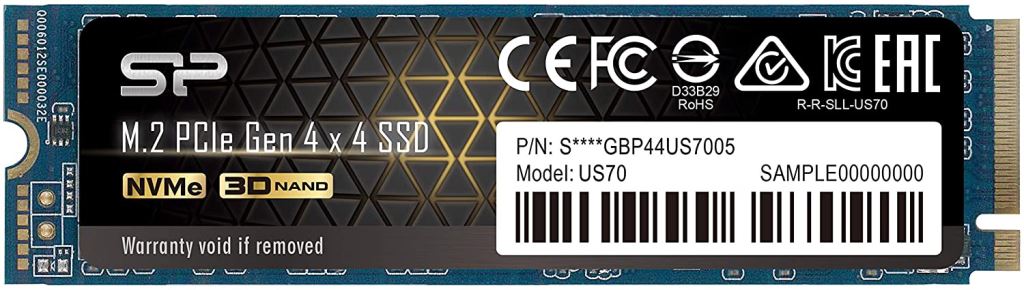 1TB Silicon Power P44US70 M.2 SSD meghajtó (SP01KGBP44US7005)