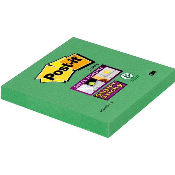 Post-it Super Sticky 76x76mm 90lap örökzöld jegyzettömb
