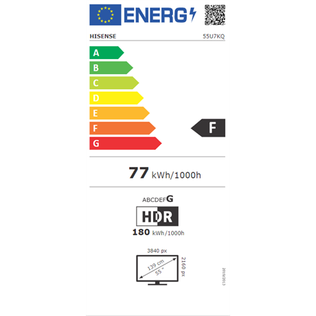 Hisense 55U7KQ UHD SMART MINI-LED TV