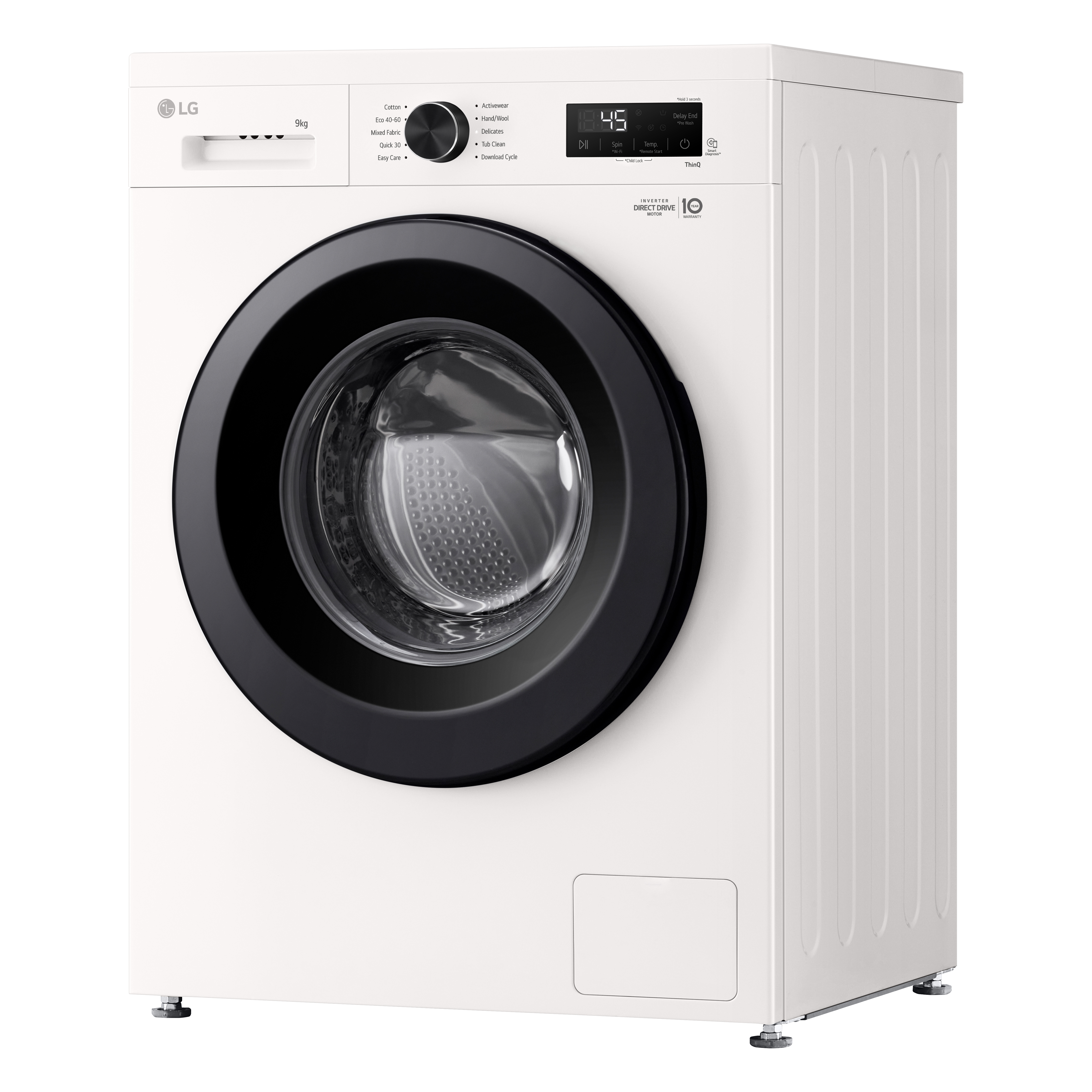 LG F4X1009NWK Elöltöltős mosógép - 9kg, 1400 ford./perc, A Energiaosztály, LG ThinQ™ WiFi funkcióval LG F4X1009NWK Elöltöltős mosógép - 9kg, 1400 ford./perc, A Energiaosztály, LG ThinQ™ WiFi funkcióval