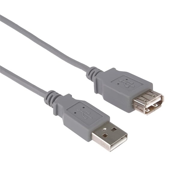 PremiumCord Kábel USB 2.0 hosszabbító A - A, M/F, 1m, szürke (KUPAA1)