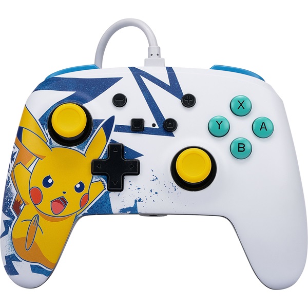 PowerA Enhanced Nintendo Switch vezetékes Pikachu High Voltage kontroller PowerA Enhanced Nintendo Switch vezetékes Pikachu High Voltage kontroller