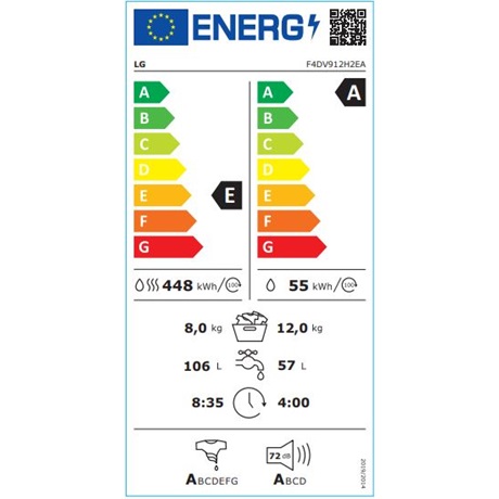 Lg F4DV912H2EA MOSÓ-SZÁRÍTÓGÉP