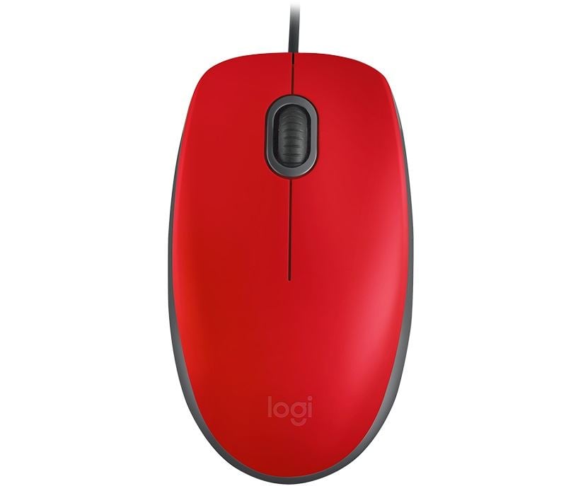 Logitech M110 Silent optikai egér piros