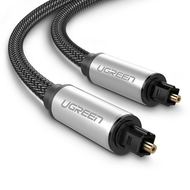 UGREEN Toslink Audio optikai kábel fonott alumínium 3m ezüst (10541)