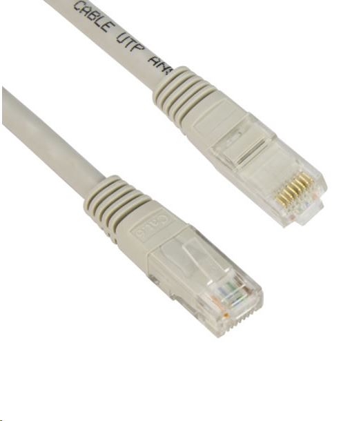 VCOM UTP CAT6 patch kábel 20m, szürke (NP611-20)