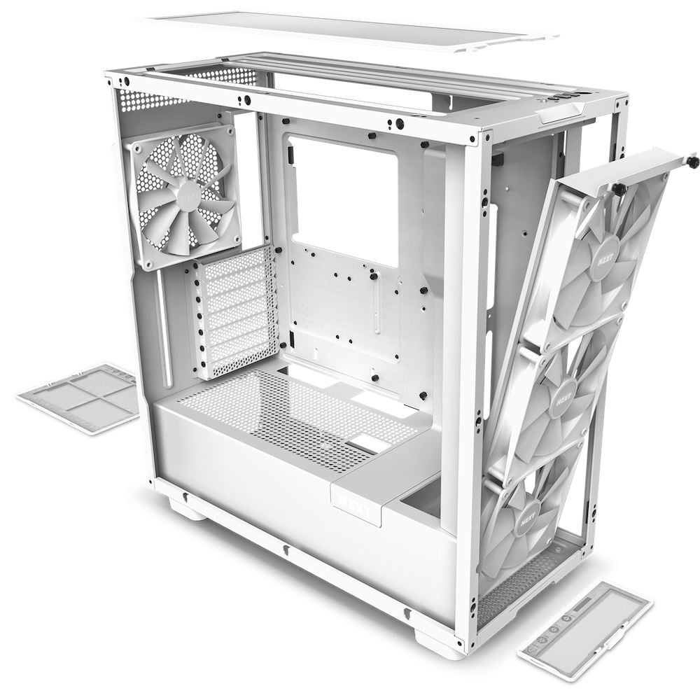 NZXT CM-H71EW-02 H7 Elite táp nélküli ablakos ház matt fehér  