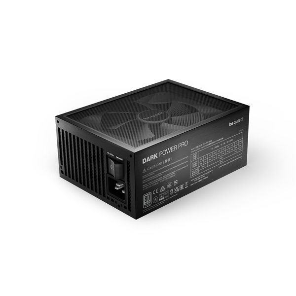Be Quiet! Dark Power Pro 13 1300W 80+ Titanium (PCIe 5.0) ventillátorral dobozos tápegység