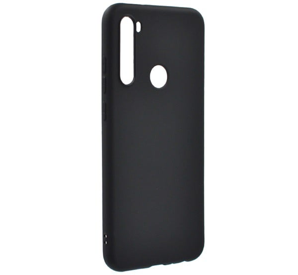Szilikon telefonvédő (matt) FEKETE [Xiaomi Redmi Note 8T]