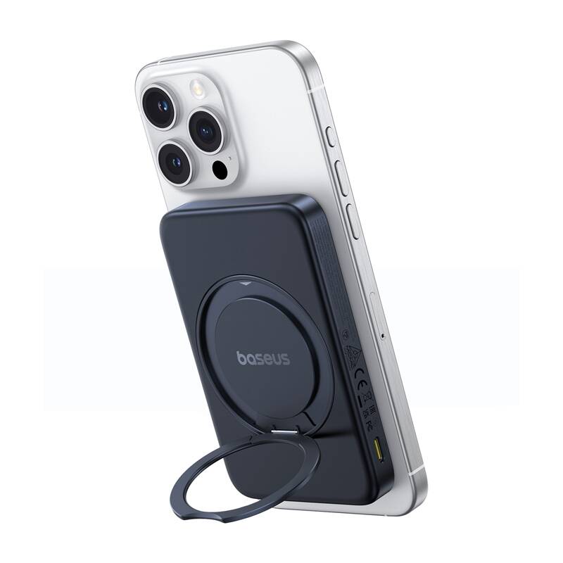 Baseus PicoGo Qi2 5000mAh 20W mágneses powerbank állvánnyal