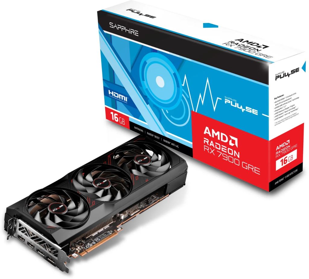 Sapphire Radeon RX 7900 GRE 16GB PULSE GAMING OC videokártya