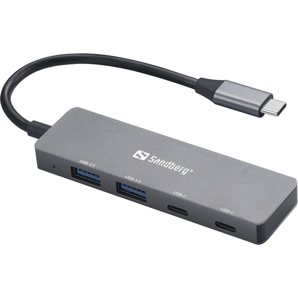 Sandberg USB Hub USB-C to 2xUSB-A + 2xUSB-C Hub Sandberg USB Hub USB-C to 2xUSB-A + 2xUSB-C Hub