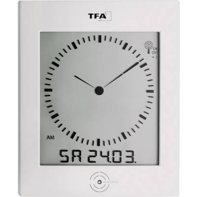 Analóg/digitális rádiójel vezérelt falióra pára- és hőmérővel, 220 x 265 x 31 mm, TFA 60.4506 Analóg/digitális rádiójel vezérelt falióra pára- és hőmérővel, 220 x 265 x 31 mm, TFA 60.4506