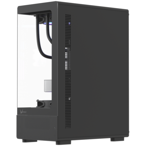 Formula Számítógépház - Crystal Z1CM V2 Black (fekete, ablakos, mATX, 1xUSB2.0, 1xUSB3.0, 1xType-C)