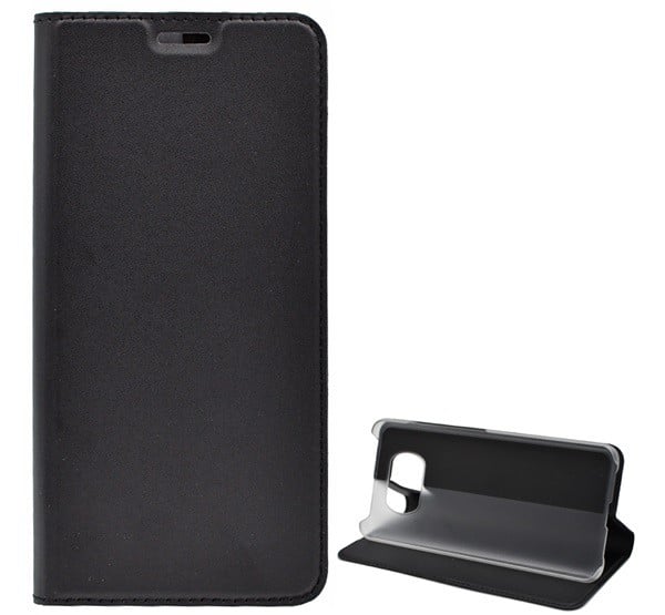 Tok álló, bőr hatású (FLIP, oldalra nyíló, asztali tartó funkció) FEKETE [Xiaomi Poco X3 Pro]