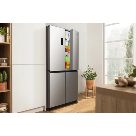Gorenje NRM819E61X Side by Side hűtőszekrény Szürke