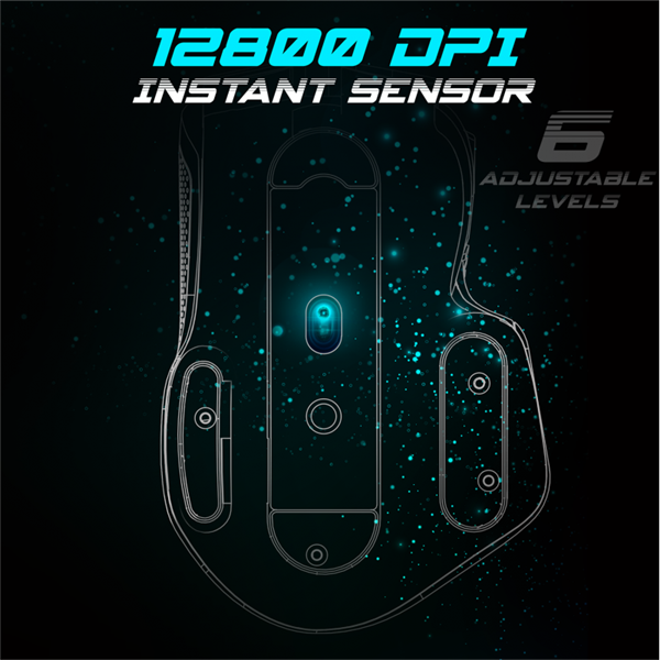 Spirit of Gamer  PRO-M5 Arctic  Optikai 12800DPI  8 gomb Egér Fehér 
