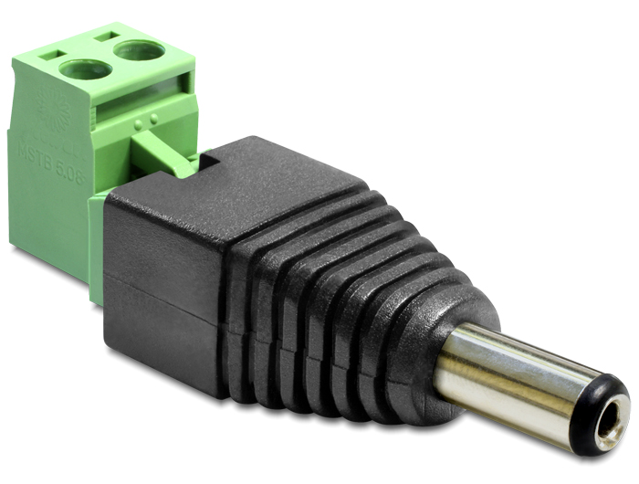 Delock Adapter DC 2.1 x 5.5 mm apa> Terminál blokk 2 érintkezővel 2-részes (65422) Delock Adapter DC 2.1 x 5.5 mm apa> Terminál blokk 2 érintkezővel 2-részes (65422)