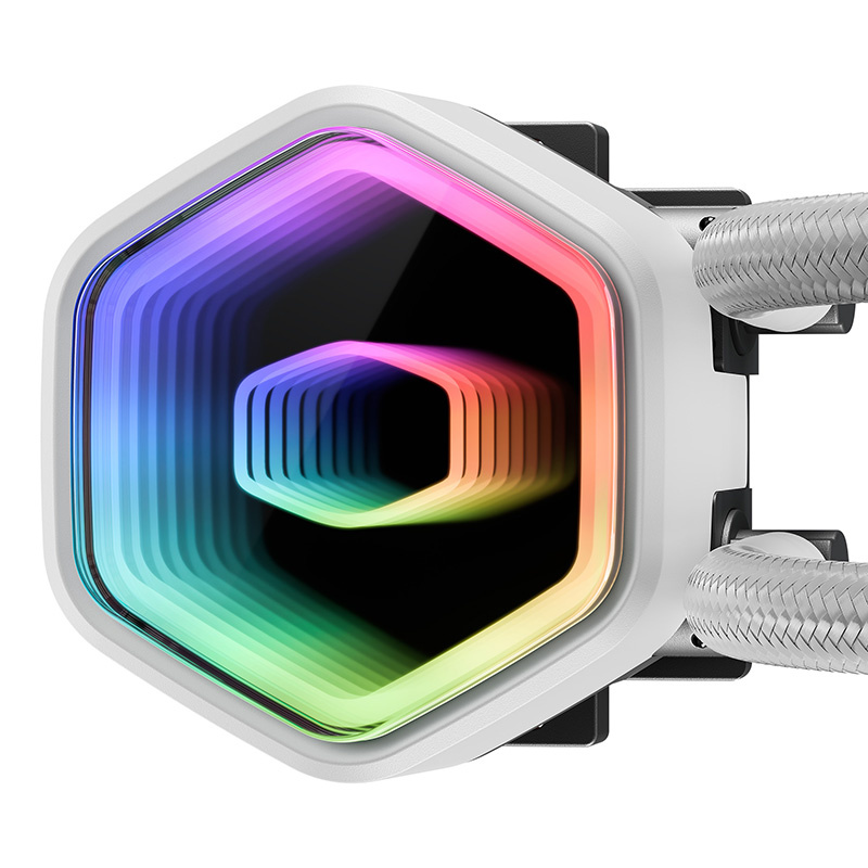 Cooler Master MasterLiquid 360 Core II ARGB vízhűtő Fehér 