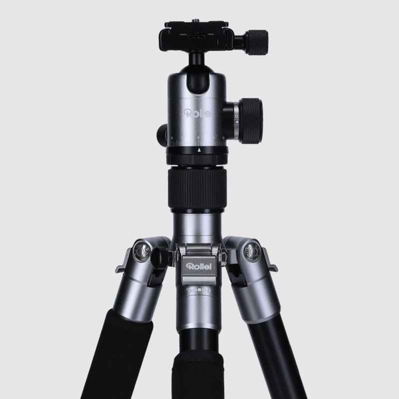 Rollei C5-i állvány + monopod + gömbfej + telefontartó adapter + táska, titánszürke