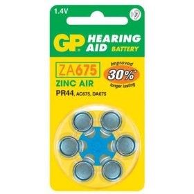 GP Hearing Aid ZA675 Cink-levegő hallókészülék elem 6db/bliszter (B3575)