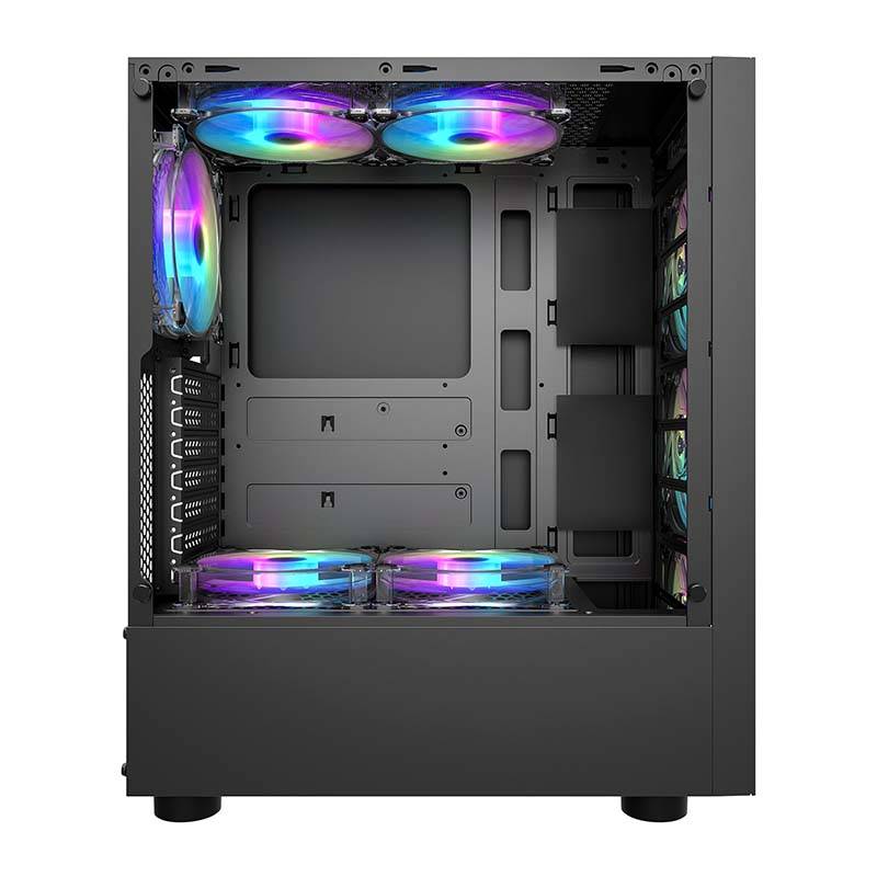 Számítógépház Darkflash Melody   (fekete)