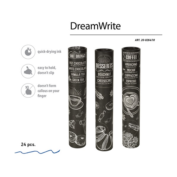 Bruno Visconti Dreamwrite Café Nero 0,7 mm, kék golyóstoll Bruno Visconti Dreamwrite Café Nero 0,7 mm, kék golyóstoll