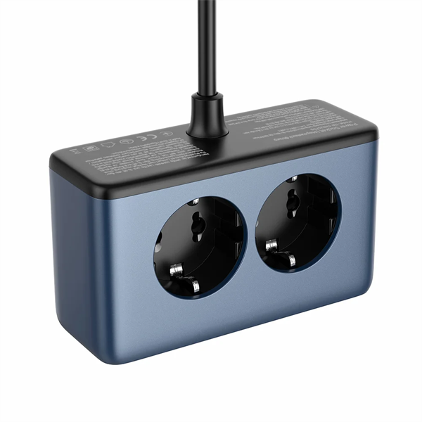 COLORWAY Hálózati és USB elosztó, 2 dugalj, 2x220V/1xUSB-A/2xUSB-C (GaN45W)