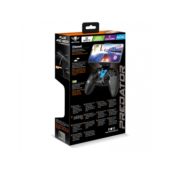 Spirit of Gamer Predator vezeték nélküli kontroller fekete (SOG-BTGX11)