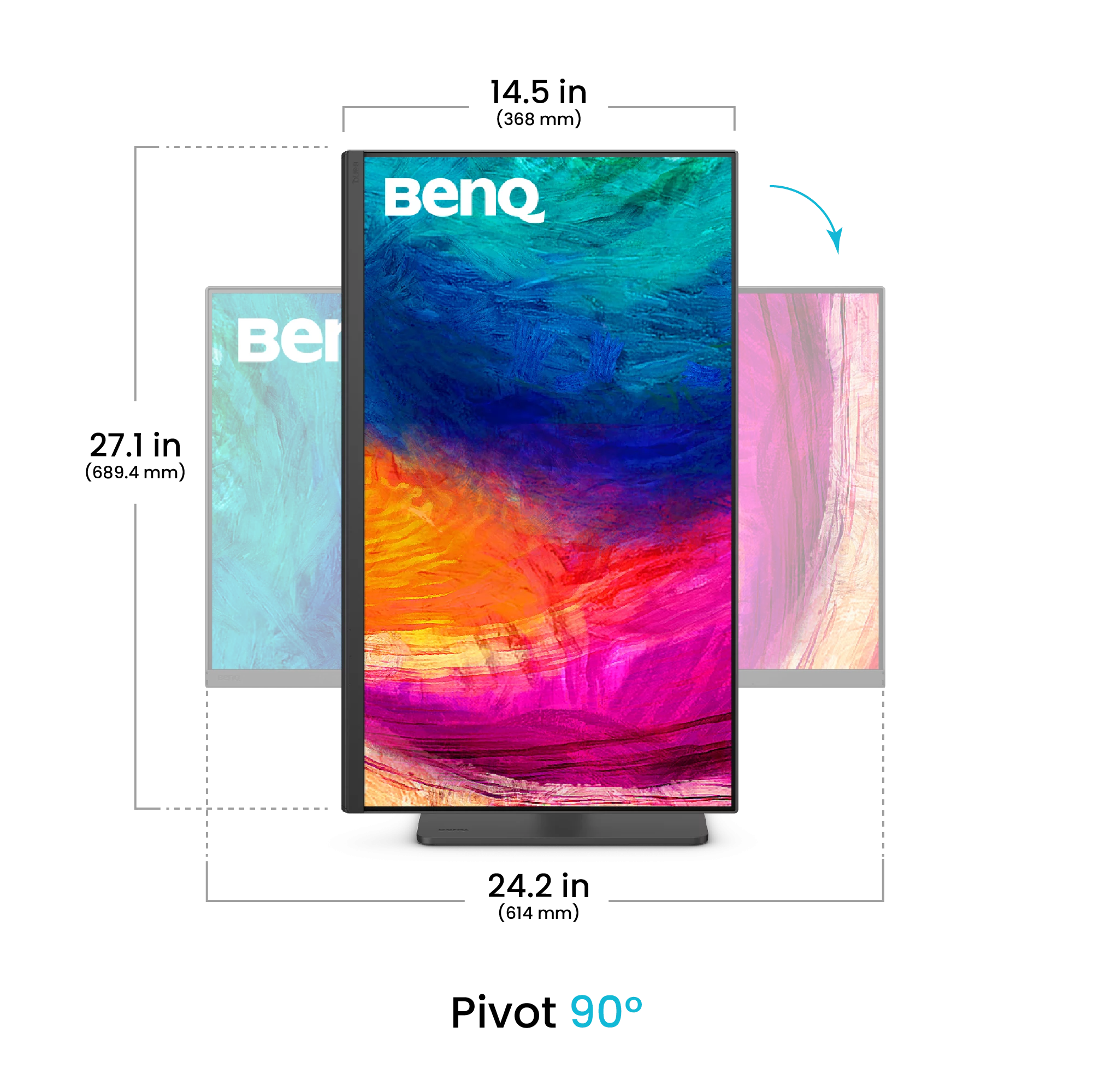 BENQ 27" PD2706QN QHD IPS 16:9 5ms monitor