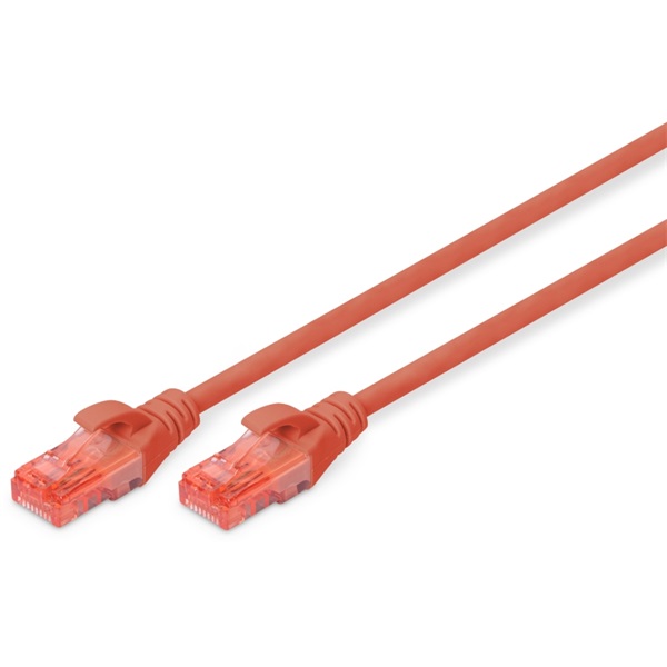 DIGITUS CAT6 U/UTP LSZH 5m piros patch kábel DIGITUS CAT6 U/UTP LSZH 5m piros patch kábel