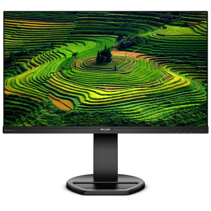 24" Philips 241B8QJEB/00 LED monitor fekete