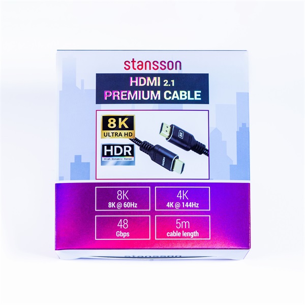 Stansson 5m HDMI 2.1 Kábel