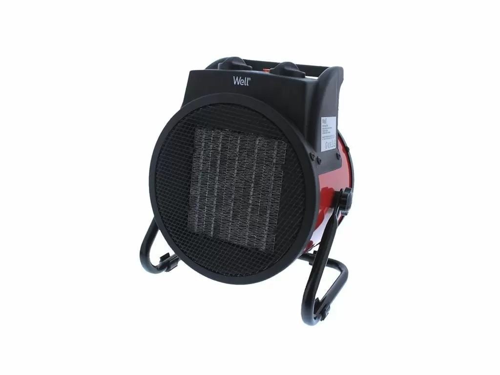 Well HTR-IND01-3000-WL fűtőventilátor fekete-piros