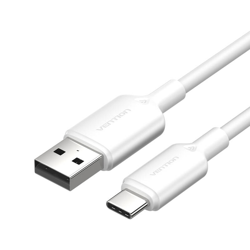USB 2.0 A - USB-C 3A kábel Vention CTQWF 1M (fehér)