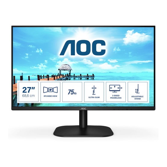 AOC 27" 27B2H/EU IPS WLED monitor AOC 27" 27B2H/EU IPS WLED monitor